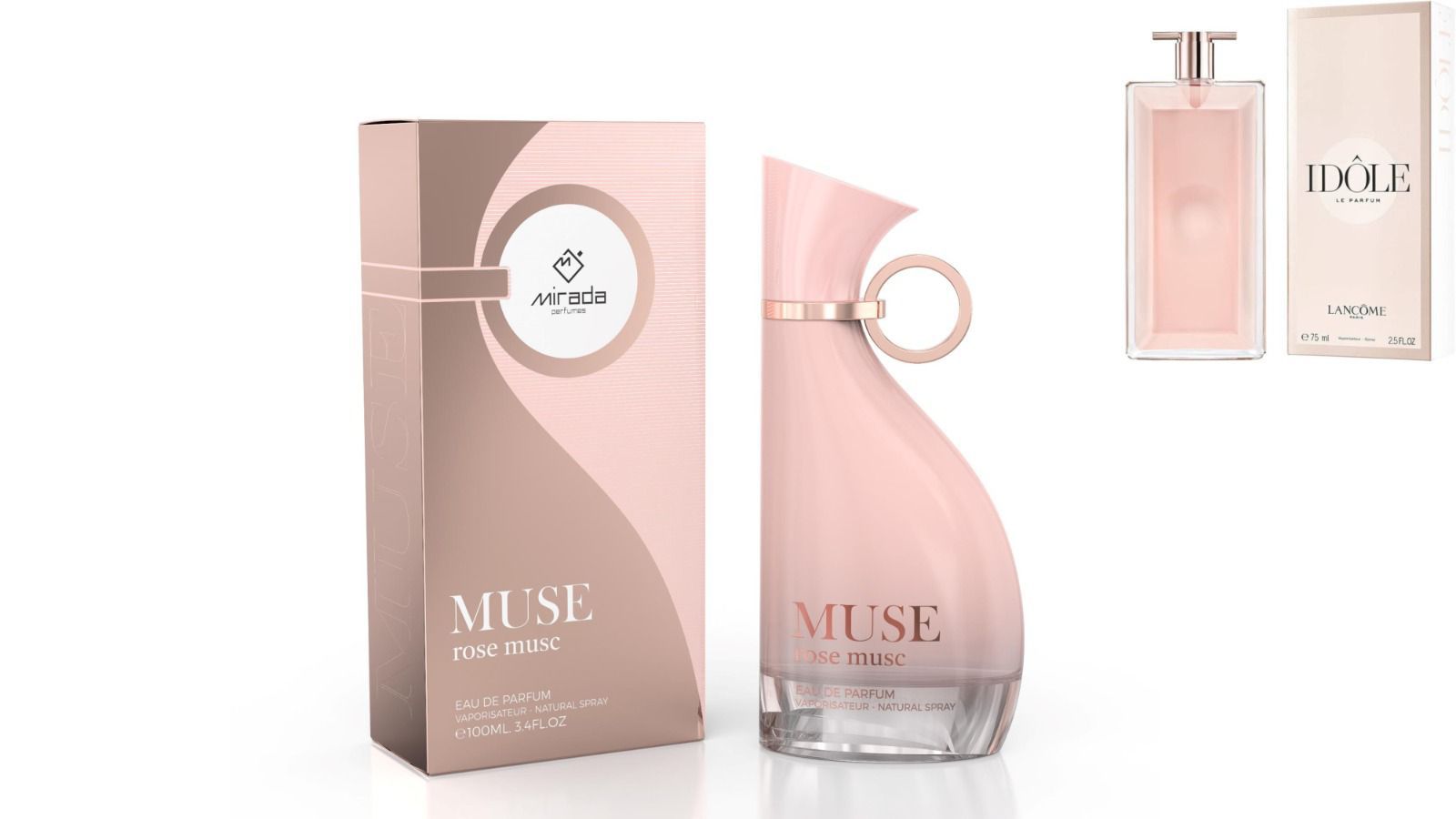 Muse Rose Musc (Pour Femme) - 100ML | ( 12 PCS + TESTER)✔️