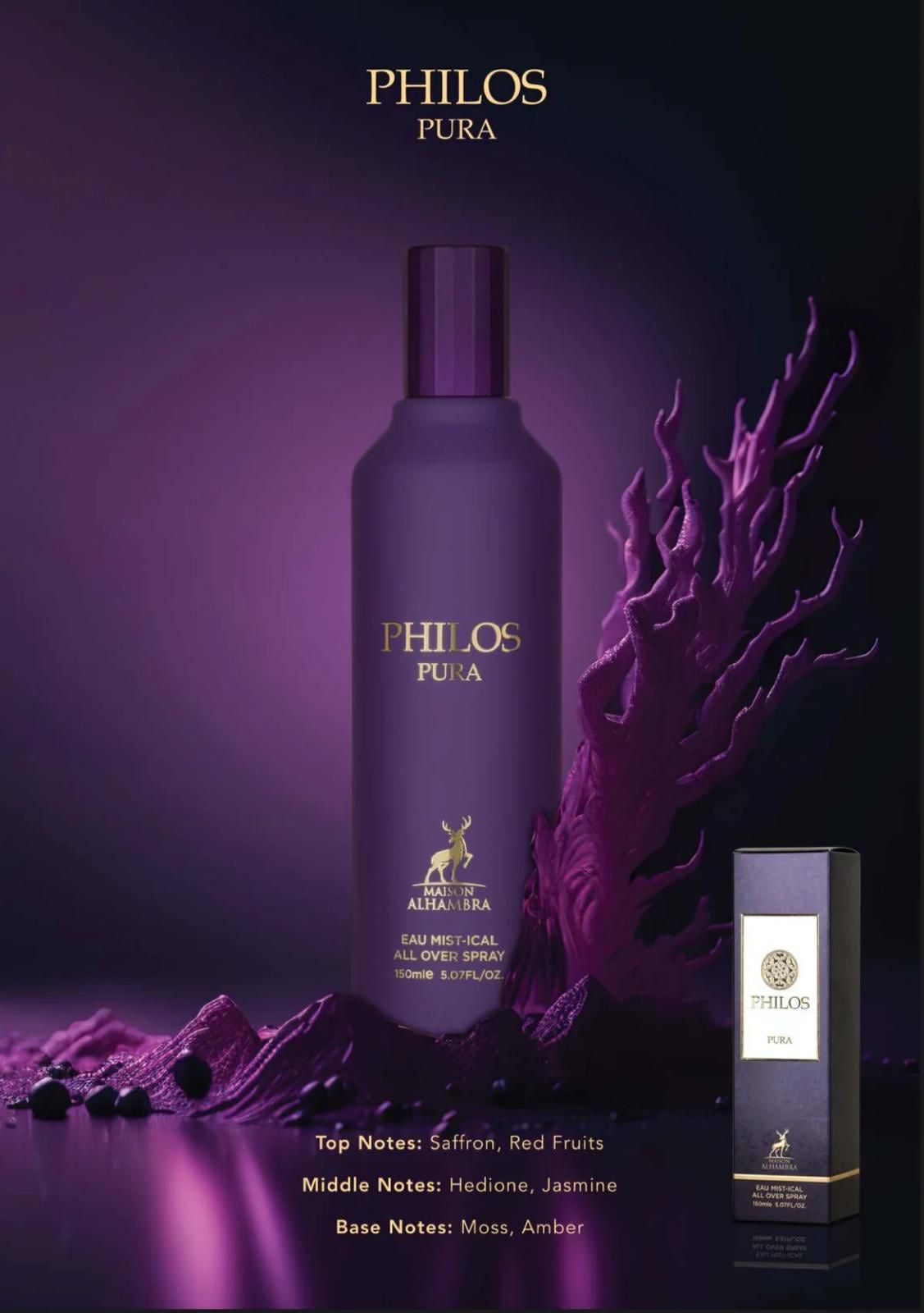 PERFUME PHILOS PURA ALL OVER MAISON AL HAMBRA 150ml