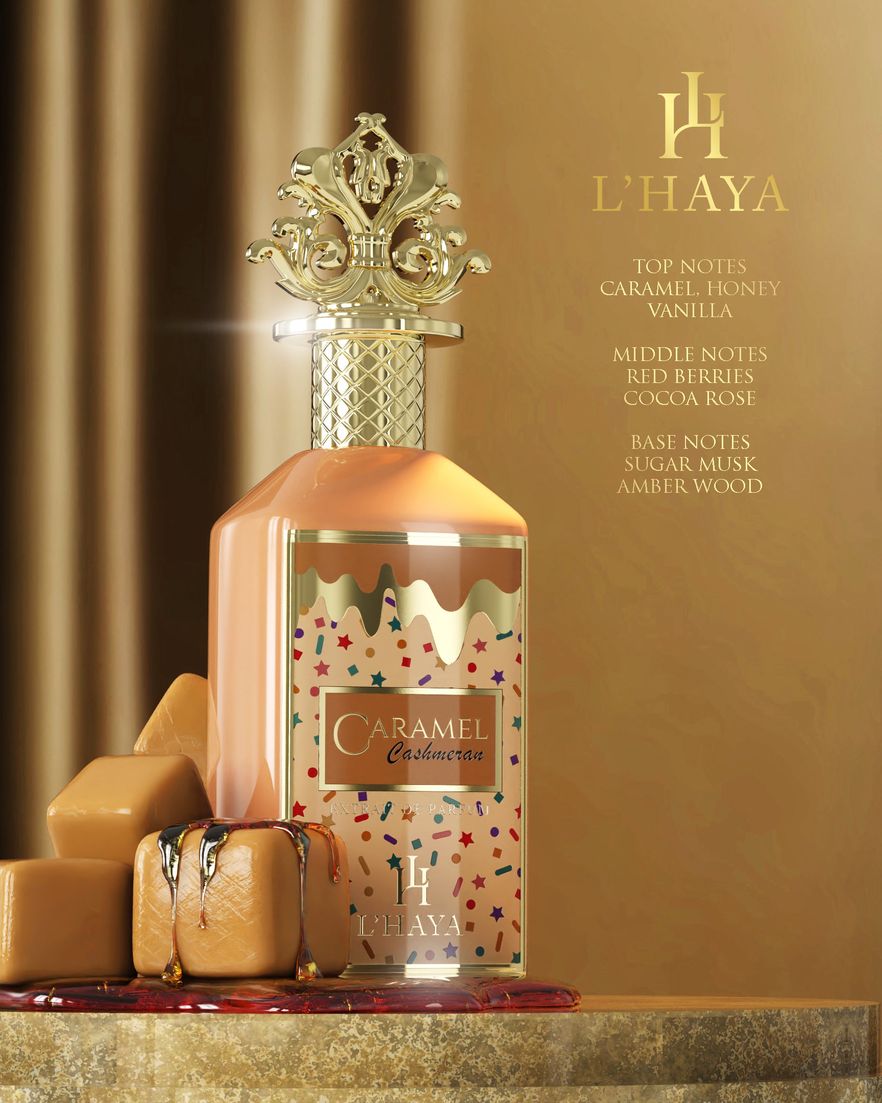 L’HAYA- CARAMEL CASHMERAN- EXTRAIT THE PARFUM