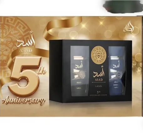Asad & Asad Zanzibar Duo Gift Set by Lattafa 5th Anniversary Edition