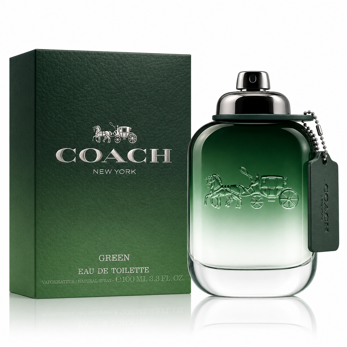 COACH "GREEN" EDT SPR 3.3oz Man