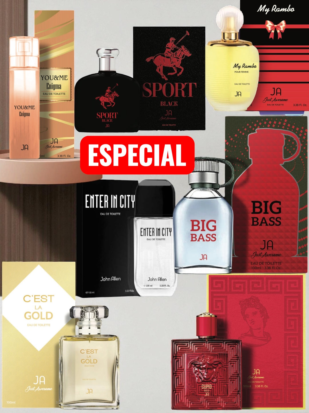 7 PERFUMES 100ml C/U J.A