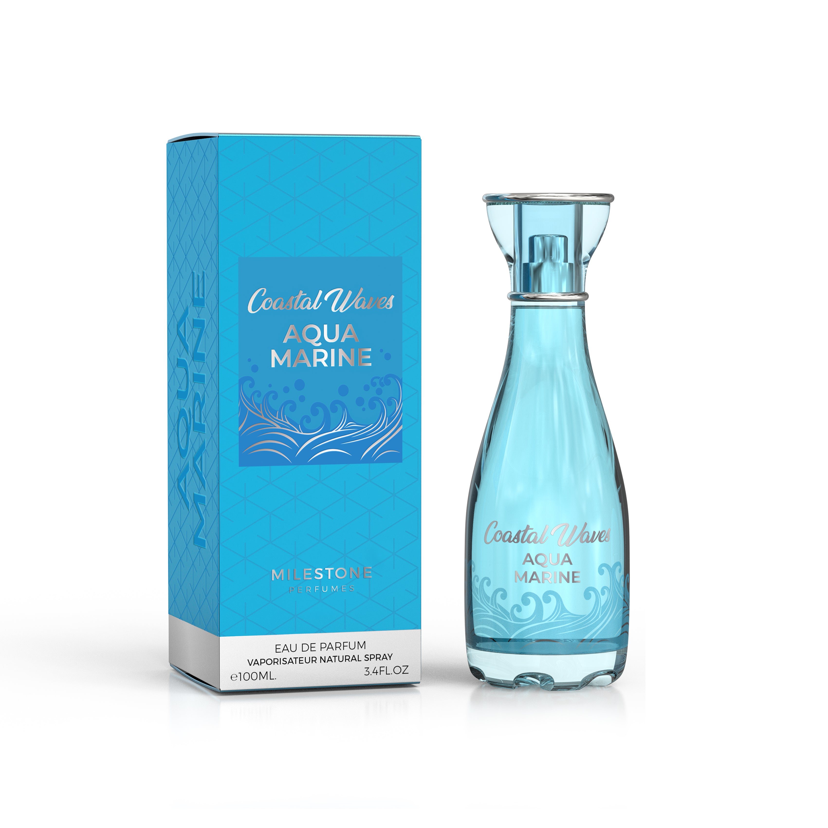 Coastal Waves Aqua Marine | Eau De Parfum 100ml | by Milestone Perfumes