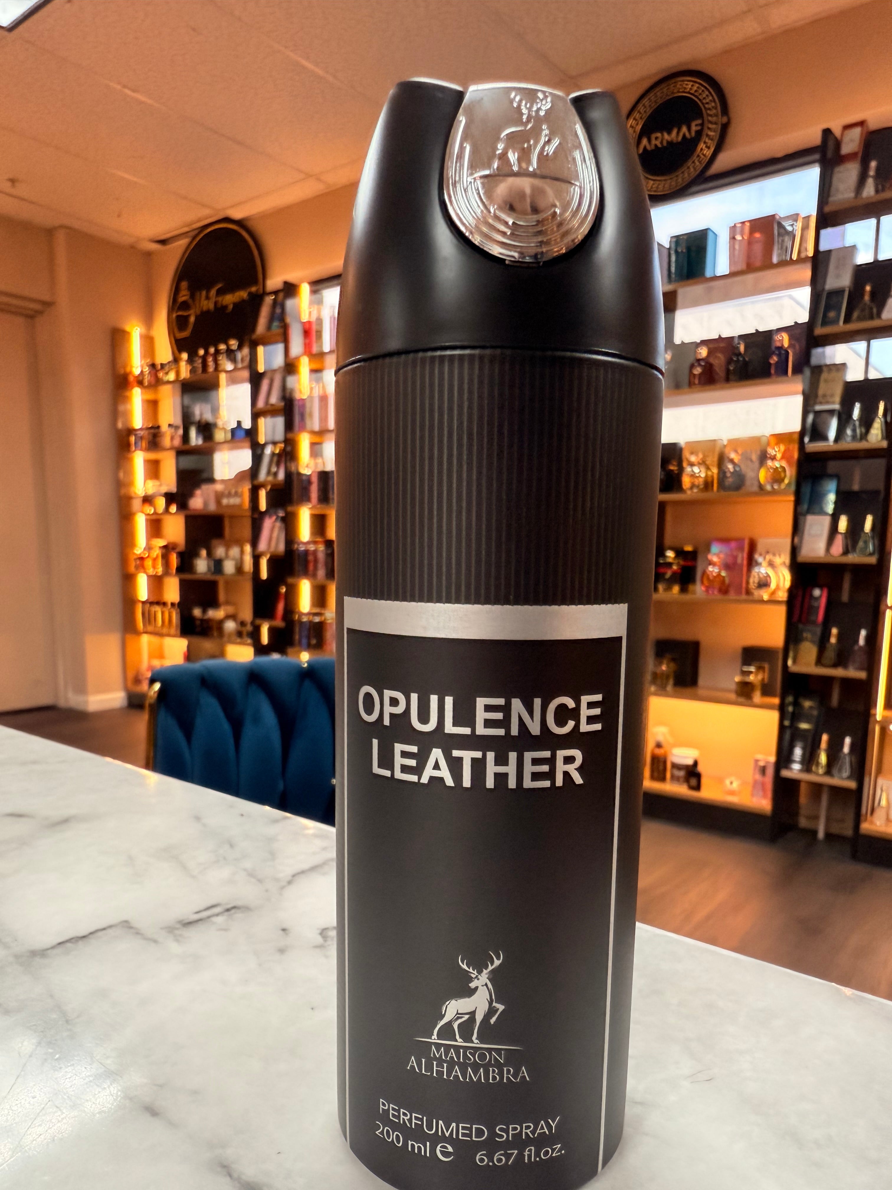 BODY SPRAY OPULENCE LEATHER (12 UNIDADES) MAISON ALHAMBRA 200ml