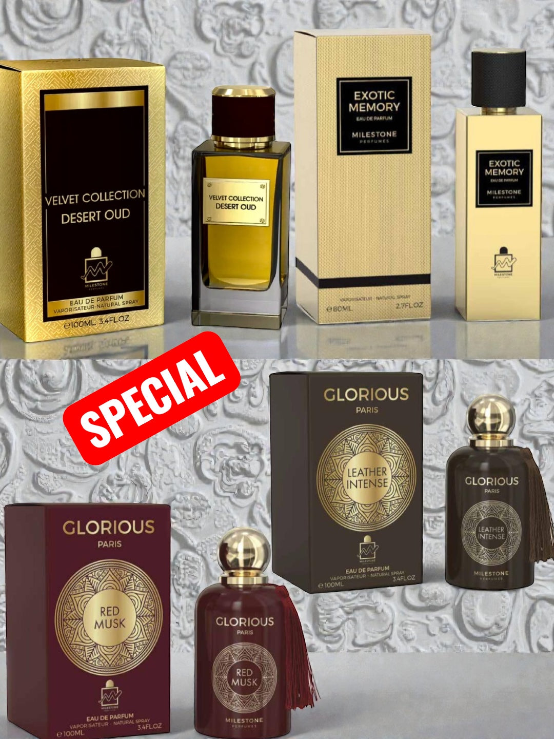 SET 4 PERFUMES 100ml C/U