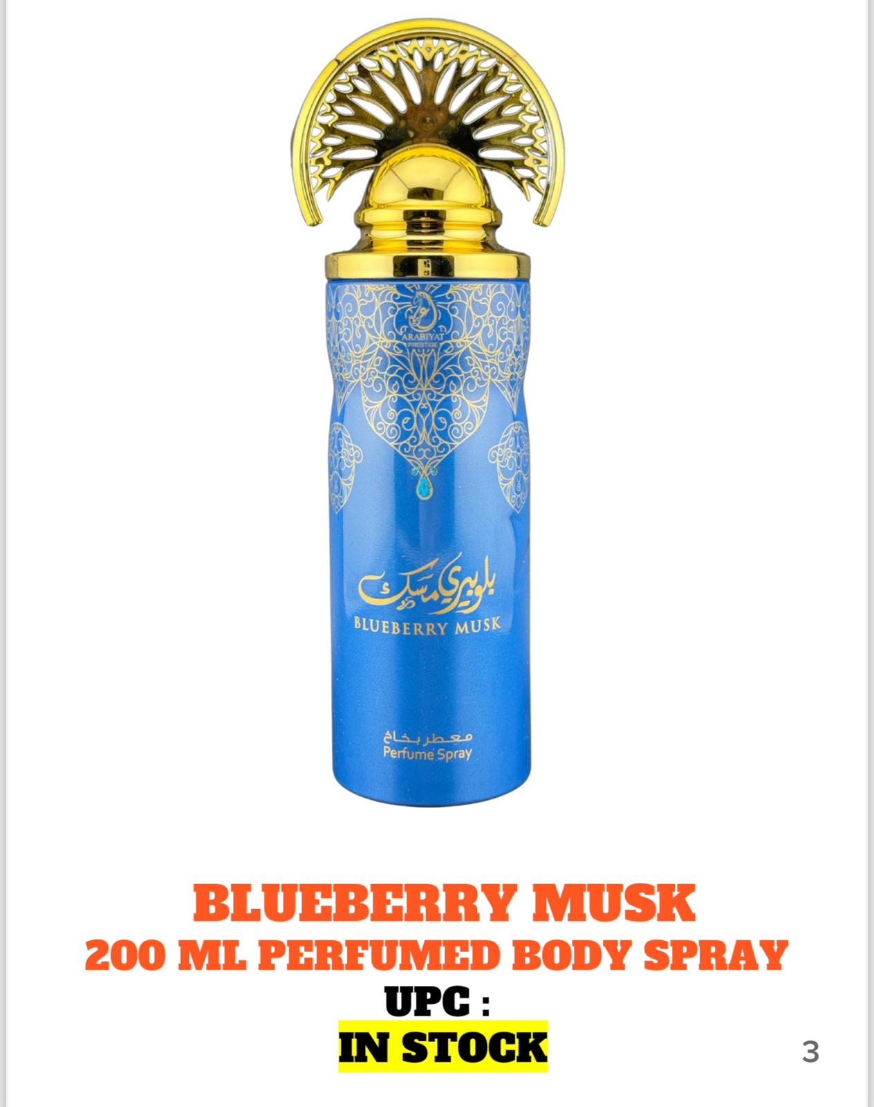 12 BODY SPRAY ARABIYAT BLUEBERRY MUSK 200ml