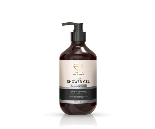 AROMATIC SHOWER GEL ROMANTIC WHITE TEA 500ML