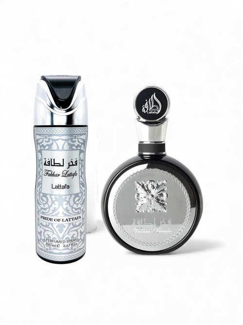 SET FAKHAR LATTAFA PRIDE 100ml & BODY SPRAY 200ml