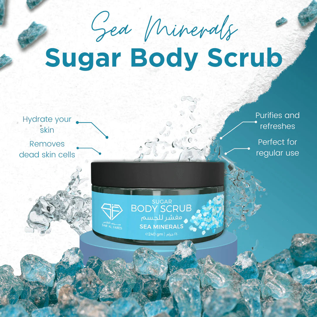 SUGAR BODY SCRUB SEA MINERALS 240GM