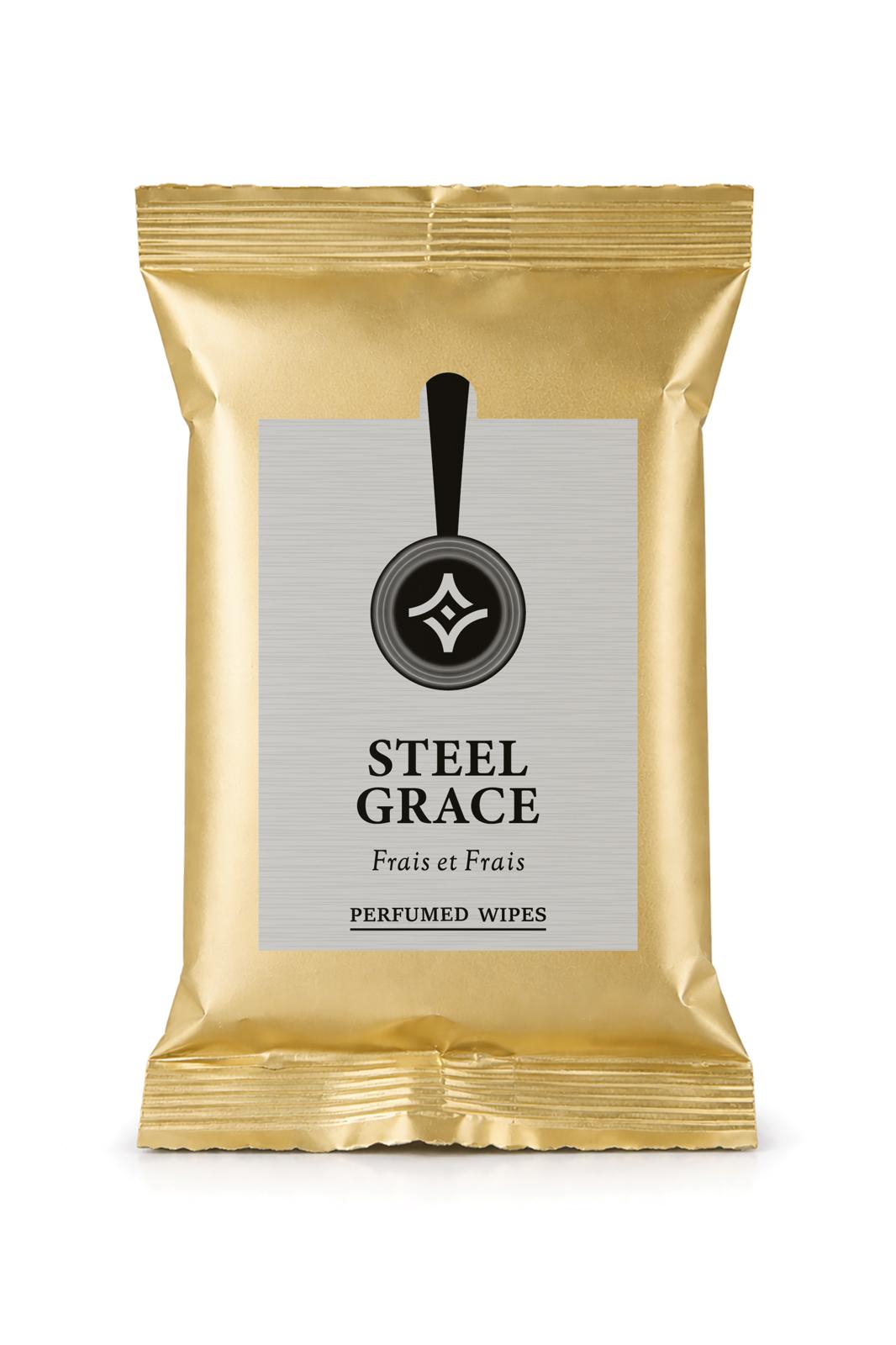 PERFUMED WIPES STEEL GRACE 12 UNIDADES