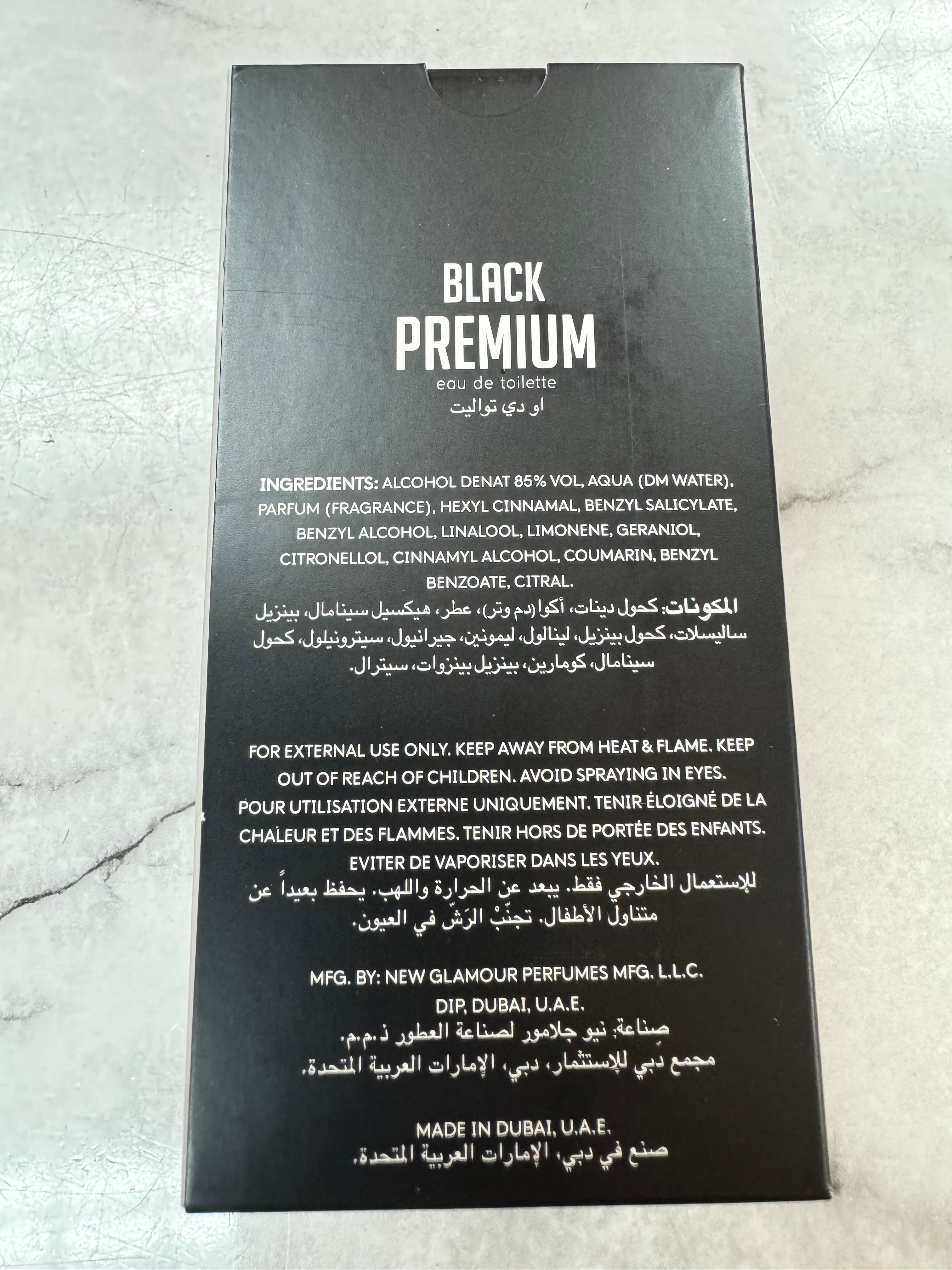 BLACK PRIUM EAU 100ml John Allen