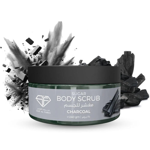 SUGAR BODY SCRUB CHARCOAL 240GM