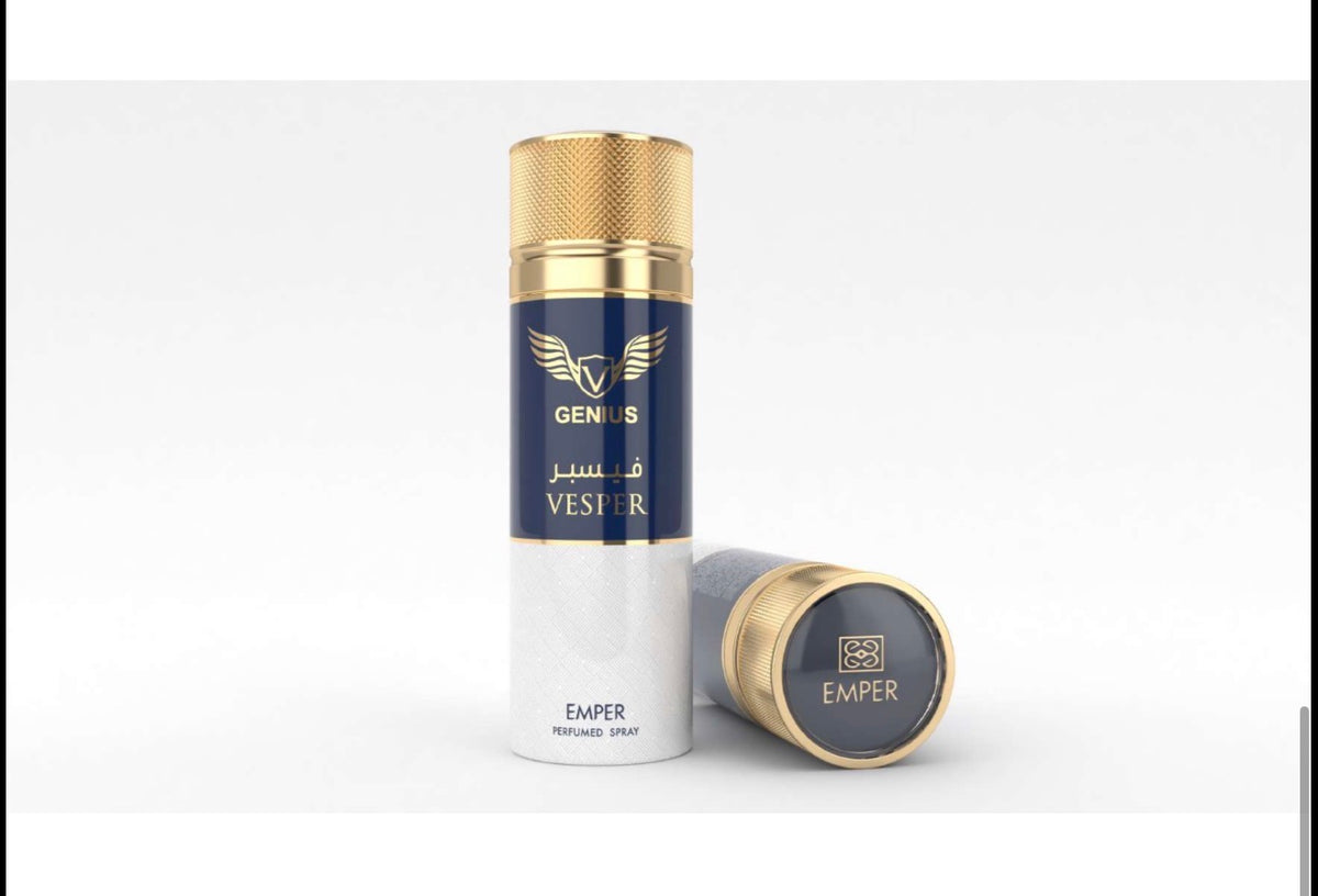 BODY SPRAY GENIUS VESPER 12 UNIDADES 200ml