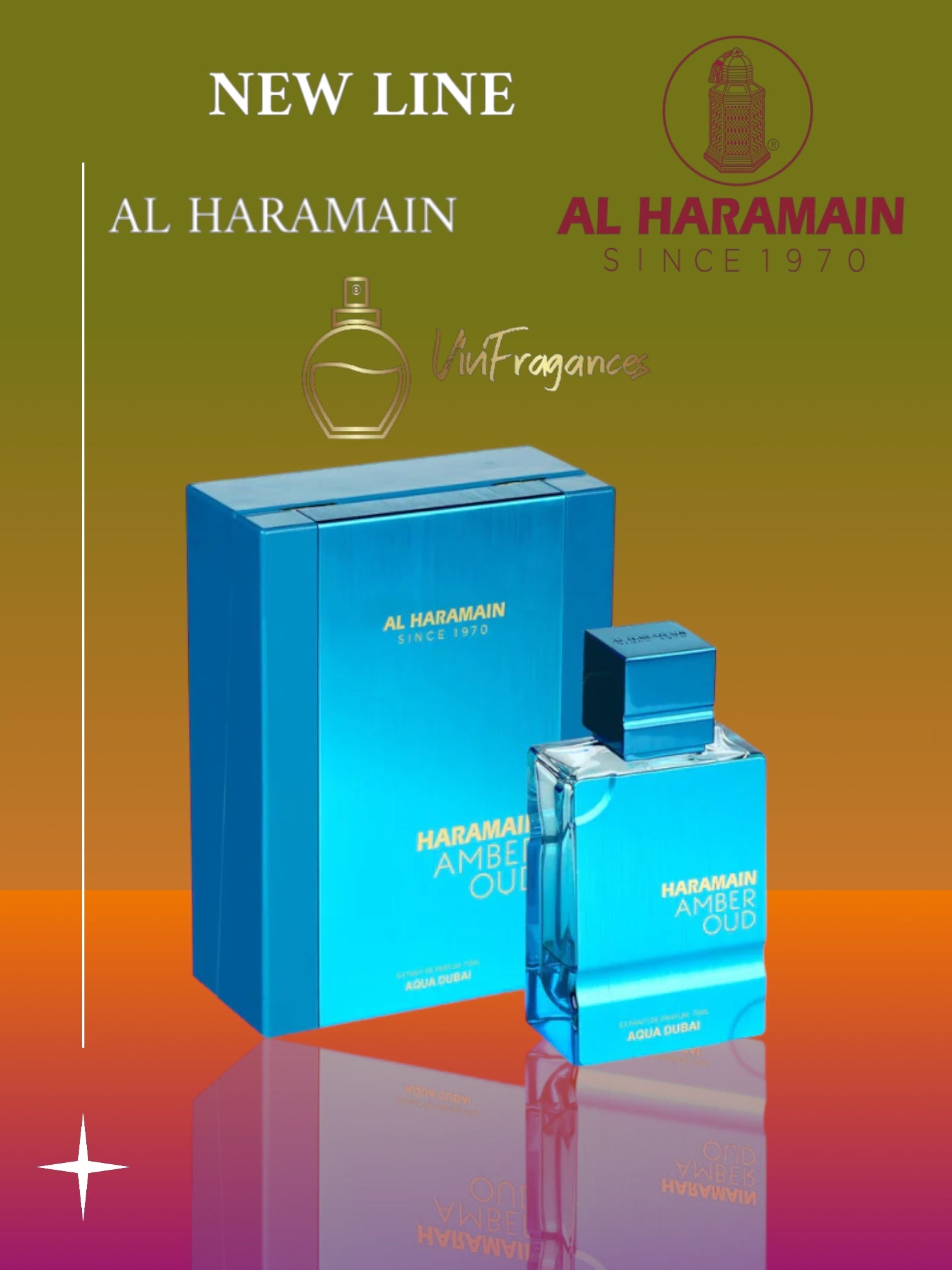 AL HARAMAIN AMBER OUD AQUA DUBAI UNISEX EXTRAIT DE PARFUM 3.4 oz