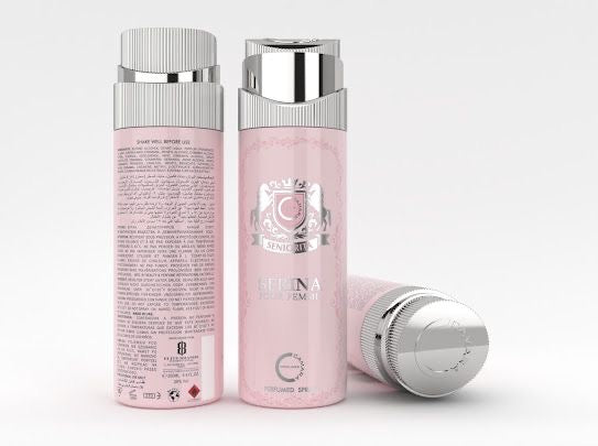 BODY SPRAY SERINA 200ml CÁMARA 12 UNIDADES