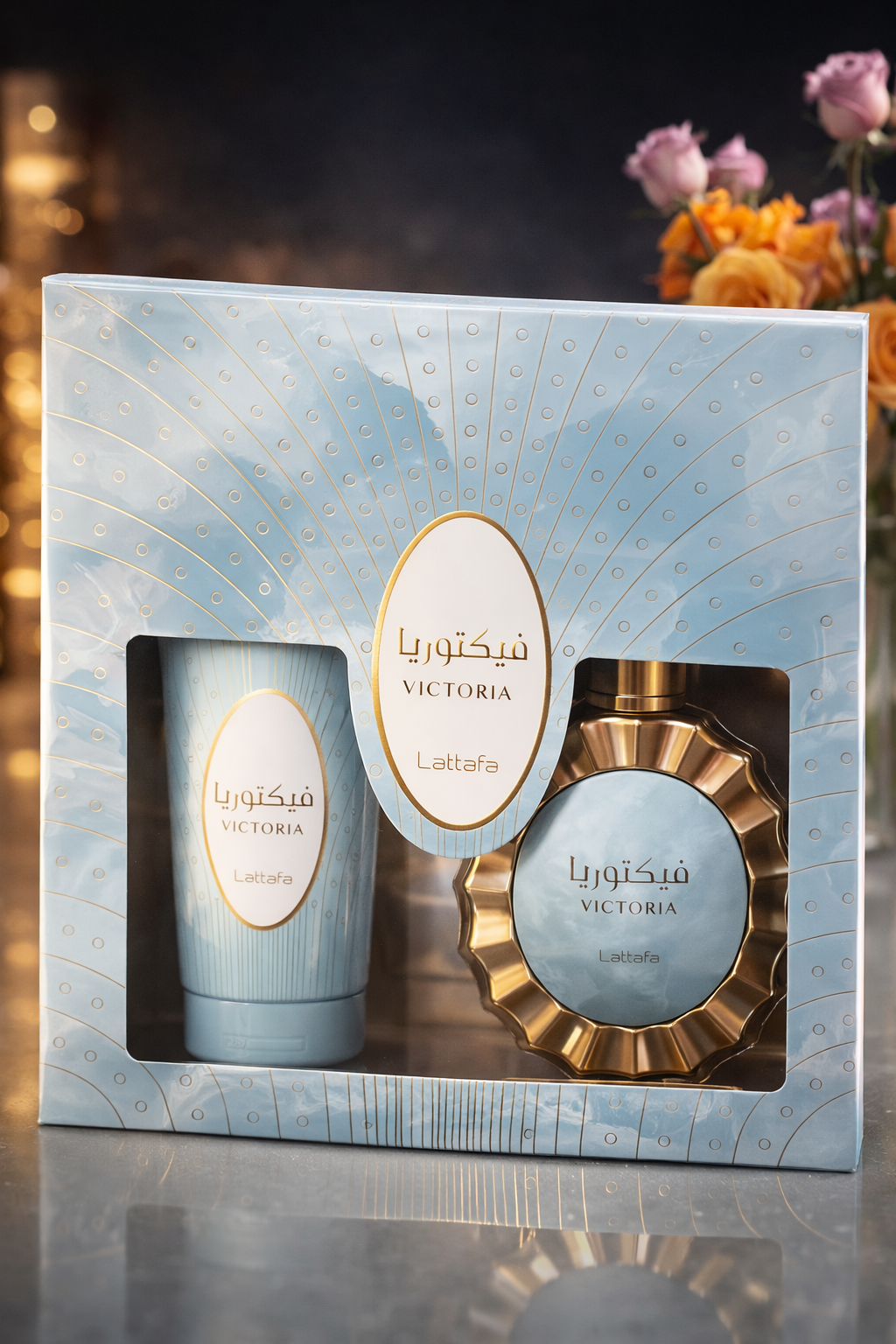 SET VICTORIA LATTAFA 100ml + BODY SPRAY 200ml