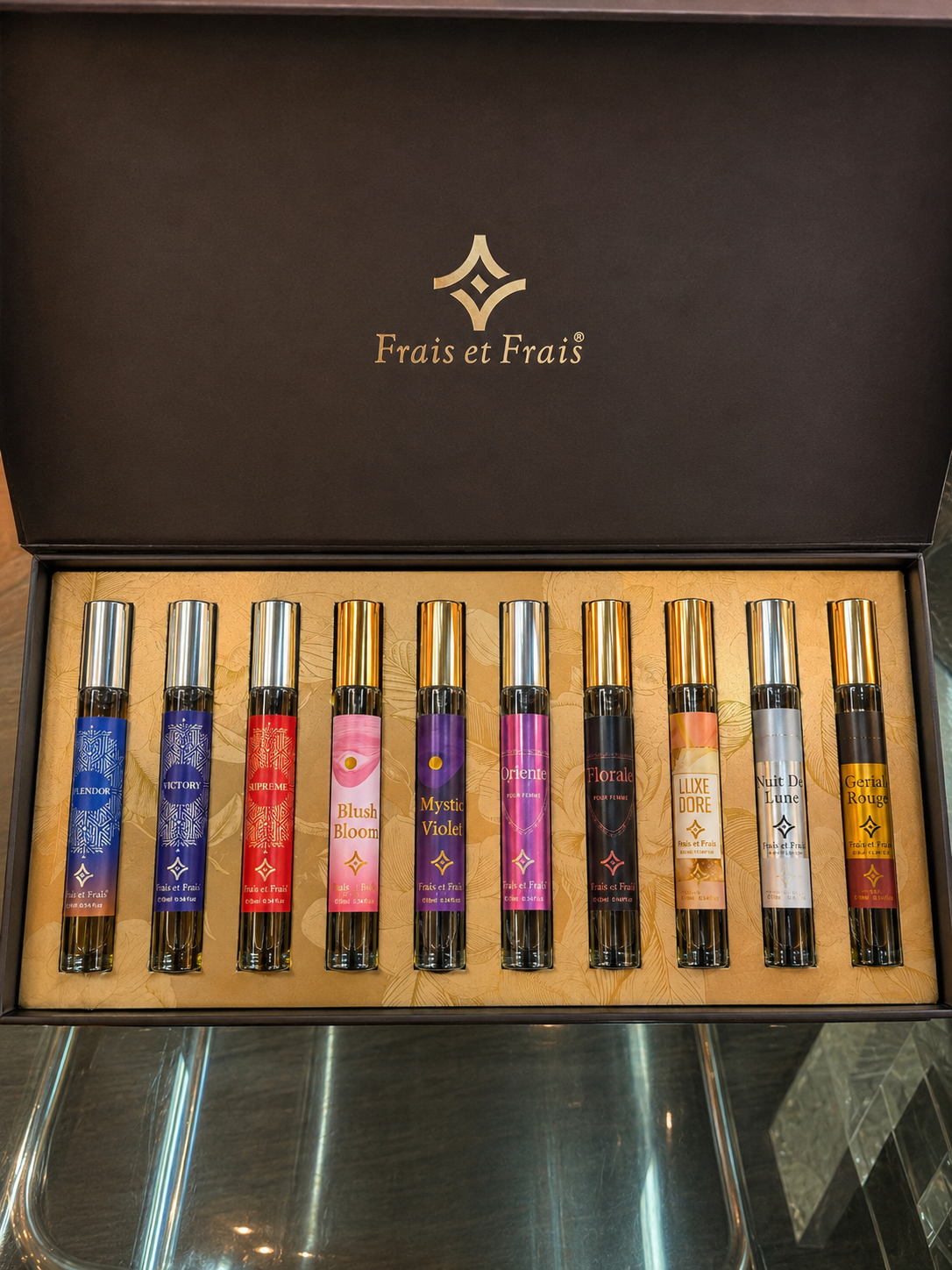 SET 10 PERFUMES MINI 10ml FRAIS ET FRAIS