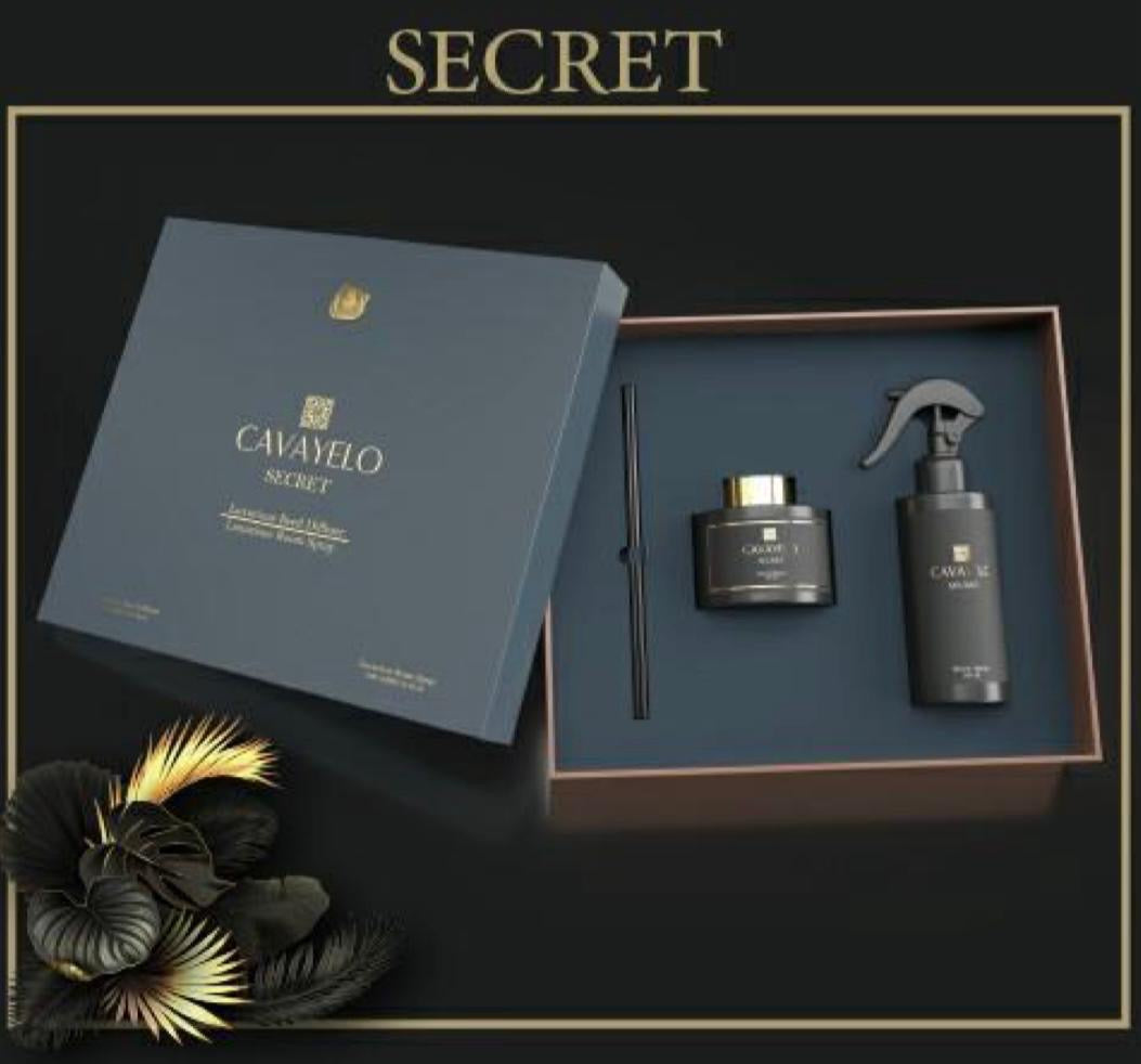 SET SECRET DIFFUSER 160 ML & LUXURY ROOM SPRAY 260ml CAVAYELO