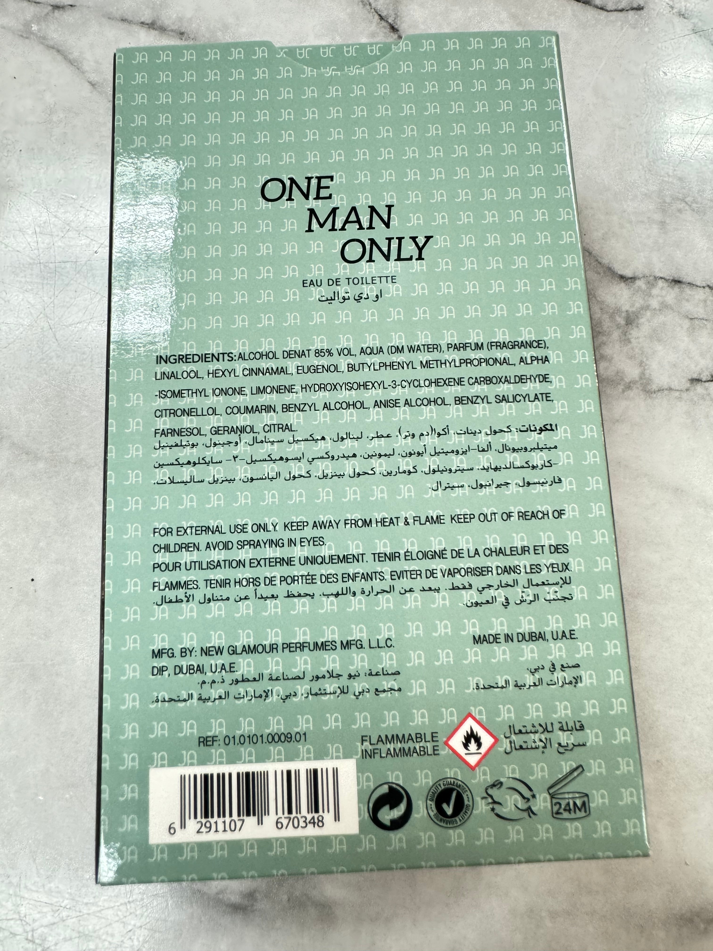 ONE MAN ONLY 100ml