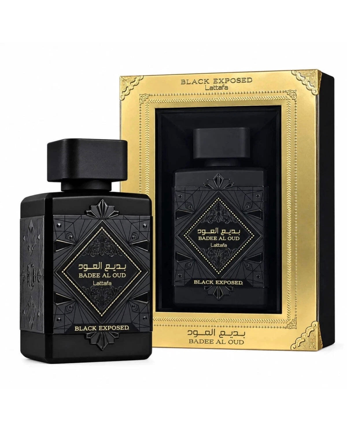 Lattafa Badee Al Oud Black Exposed EDP 100 ml Unisex Nuevo