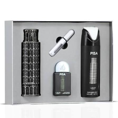 Pisa 4 Piece Perfume Gift Set By Lattafa Pride (Gift Set)
